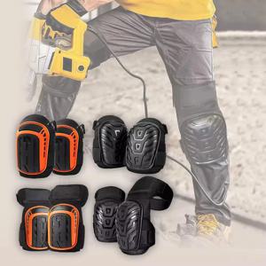 전문 헤비듀티 무릎 패드 이중 스트랩이 있는 폼 및 젤 쿠션, 바닥재, 건축, 목공 작업에 적합한 인체공학적