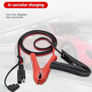 SAE-악어 악어 클립 커넥터 퀵 릴리스 퀵 디스커넥트 자동차 태양광 충전 연장 케이블