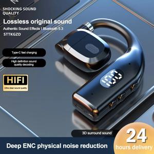 무선 블루투스 헤드폰 골전도 이어폰(마이크 포함) Audifonos 운전용 핸즈프리 소음 차단 헤드셋