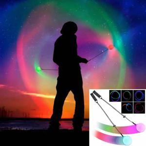 밸리 댄스 액세서리 용 LED POI 공 빛나는 공 댄스 피트니스 운동 공 소품 무대 공연 라이트 댄스 파티