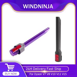 다이슨 V7 V8 V10 V11 V15 무선 청소기용 틈새 청소 도구 LED 조명 플랫 흡입 청소 LED 라이트 파이프 노즐