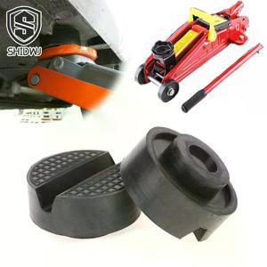 자동차 리프트 잭 스탠드 고무 패드 블랙 고무 슬롯형 플로어 잭 패드 프레임 레일 어댑터 범용 자동차 제거 수리 도구 1개