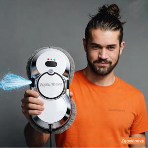 물 분사 가정용 창문 청소 로봇 탱크 포함 스마트 창문 유리 진공 청소기 원터치 유리벽 청소기