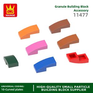 Wange 310 개/몫 11477 슬로프 곡선 2x1x2/3 블록 Moc 컬러 액세서리 벽돌과 호환 DIY 어린이 장난감 조립 부품