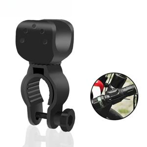 유니버설 360도 회전식 자전거 라이트 브래킷 MTB 도로 LED 손전등 마운트 홀더 사이클링 안전을위한 전면 라이트 클립