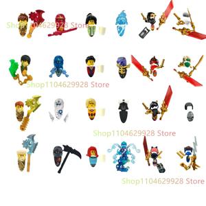 새로운 애니메이션 만화 TV 닌자 장난감 골드 라이징 로그 제이 노크트 록스 모로 피규어 전사 로이드 아린 니야 블록 장난감