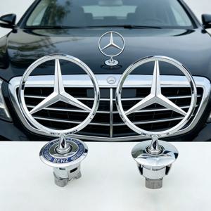 1개 AA--44mm 자동차 엔진 후드 엠블럼 프론트 보닛 액세서리 AMG 메르세데스 벤츠 W204 W205 W203 W211 W212 W213 W201 W210 W124 용