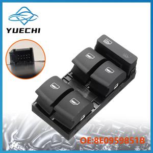 아우디 A4 B6 B7 운전석 전동 마스터 윈도우 컨트롤 스위치 8E0959851 8E0959851B 8E0959851D 8E0 959 851 B / D 5PR