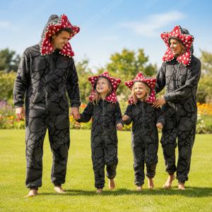 낯선 사람 잠옷 데모고르곤 코스프레 의상 푹신한 점프 슈트 부드러운 따뜻한 가족 잠옷 세트 할로윈 코스프레 파티 목욕 가운