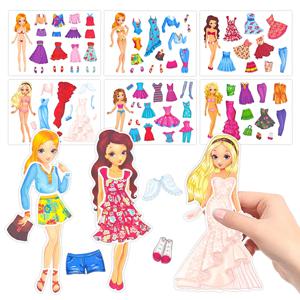 드레스업 스티커로 나만의 요정 공주 스티커 만들기, 이상적인 선물, 생일, 유치원 파티 선물, 교실 보상, DIY 아트 공예