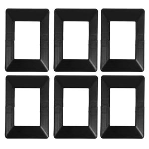 6개 플라스틱 난간 기둥 커버 ABS 사각 기둥 커버 기둥 랩 현관 데크 펜스 부품 장식 캡 펜스 부품