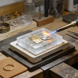 보석 제작용 내열성 석영 납땜 벽돌 금은 용접 토치 내열 패드 도구 보석 도구