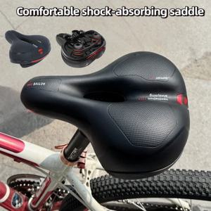 여성용 남성용 이중 충격 흡수 자전거 시트, 편안한 두꺼운 초부드러운 산악 자전거 시트, 범용 자전거 액세서리,무통증 자전거 안장,카본안장 초경량안장，