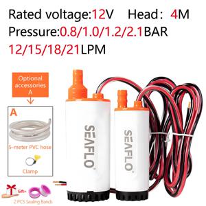 미니어처 차량용 서브머지블 펌프 DC12V 헤드4m 고유량 휴대용 RV 물 주입 펌프, 차 세트 물 펌핑 소형 펌프