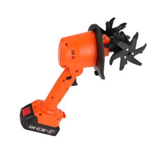 무선 경운기 21V 배터리 구동 4인치 작업폭 전기 정원 경운기 (가드닝용 배터리 구동 경운기)