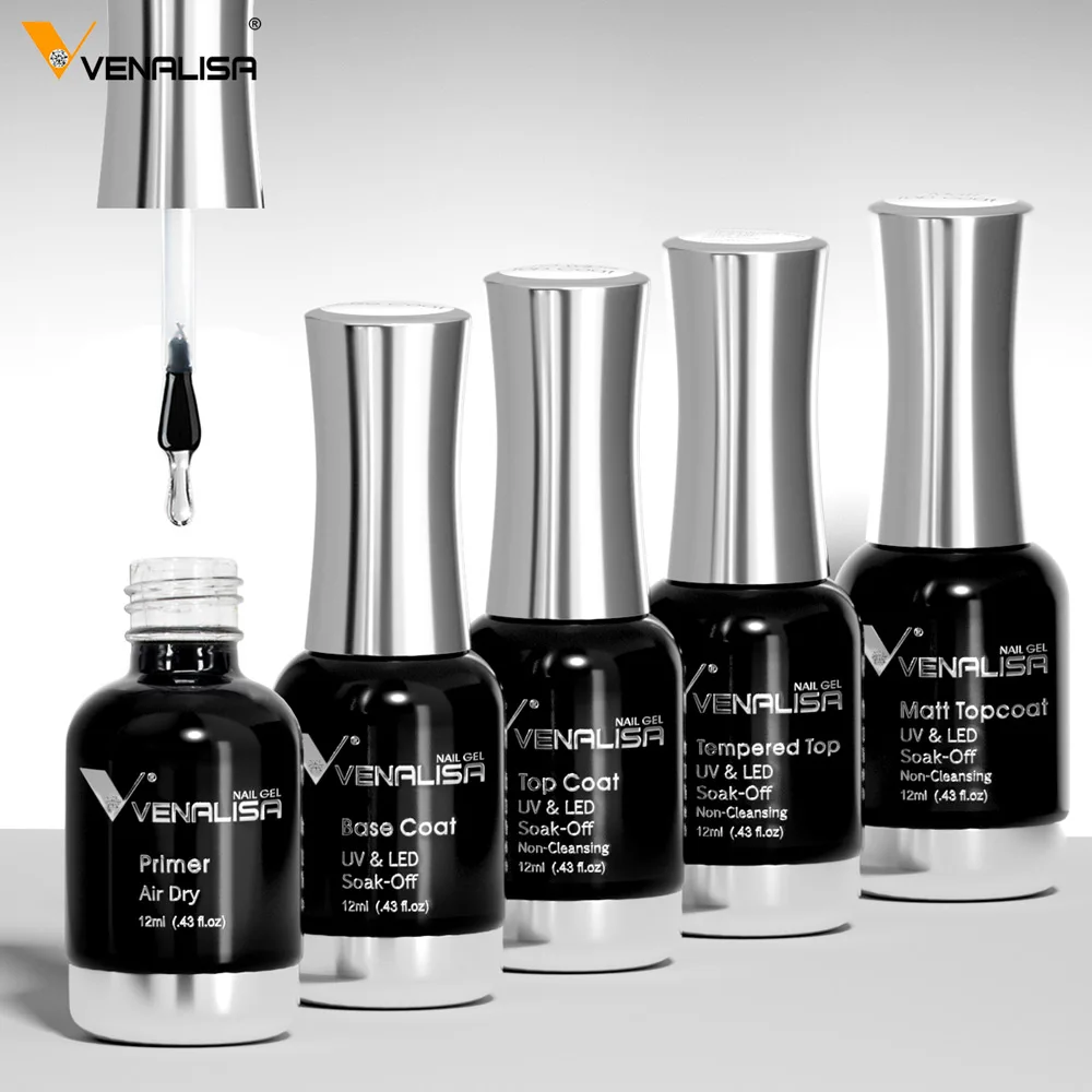 12ml 베날리사 TPO FREE 템퍼드 탑코트 노와이프 롱래스팅 탑코트 프라이머 베이스코트 세미 퍼머넌트 쏙 오프 UV LED 젤