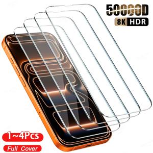 아이폰 17 프로 맥스 에어 16 16e 15 14 13 12 11 6 7 8 플러스 미니 X Xr Xs 맥스 보호 강화유리 1-4개
