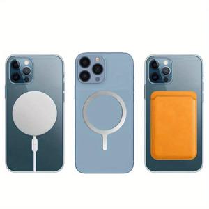 유니버설 마그넷 스티커 마그네틱 어댑터 링 맥세이프 아이폰 무선 충전 휴대폰 원형 금속 플레이트 링에 적합