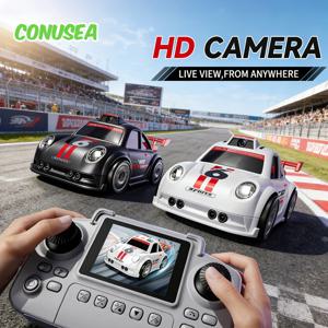 C6 미니 드리프트 자동차 HD 카메라 탑재, 무선 조종 레이싱카, 드리프팅 데스크탑 장난감, 어린이 및 성인용 생일 선물