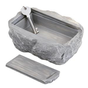 가짜 돌 모양 열쇠 보관함, 야외 정원이나 마당 지오캐싱을 위한 실제 돌처럼 보이고 느껴지는 사실적인 숨김 열쇠 홀더