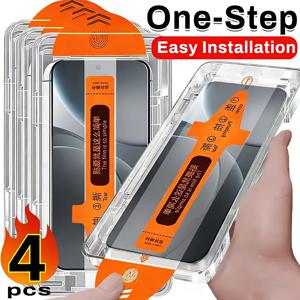 삼성 S26 울트라 S25 FE S24 S23 플러스 S22 S20 FE A26 A25 A24 A23용 HD 투명 스크린 보호필름 4개, 간편 설치, 먼지 방지 필름
