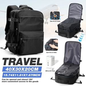 라이언에어 40x30x20 캐빈 백팩, 위즈에어 이지젯 백팩 진공 백팩 휴대용 수하물 남성용 노트북 백팩, 진공 보관 가방
