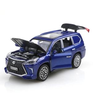 (포장됨) 1/36 스케일 570 오프로드 장난감 자동차 모형, 다이캐스트 금속, 남자아이 장난감, 네 개의 열리는 문과 후진 기능.