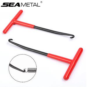 SEAMETAL 1pc 배기 스프링 풀러 도구 오토바이 배기 스프링 후크 T 핸들 스프링 후크 렌치 스프링 풀러 제거 도구