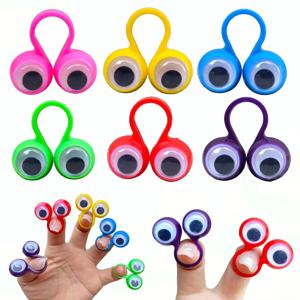 5-20pcs 손가락 인형 흔들기 눈을 가진 플라스틱 반지 어린이 장난감 아기 파티는 실용 농담 게임을 선호합니다 재미 있은 어린이 선물