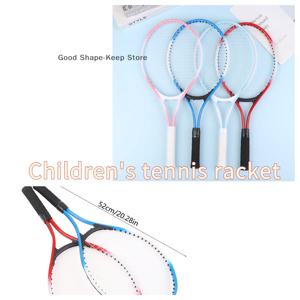 어린이를위한 1Pc 남여 공용 전문 테니스 라켓 충격 방지 초보자 테니스 라켓 대화 형 부모-자식 테니스 훈련