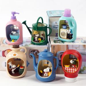 리멘트 라이프 인 어 보틀 스누피 미스터리 블라인드 박스 선물 장난감 모델 애니메이션 피규어 수집 장식품