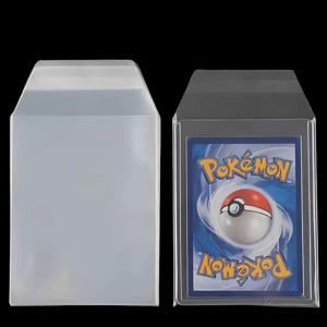 100PCS 투명 마그네틱 카드 홀더 보호 필름 하드 플라스틱 카드 슬리브 35PT-100PT 방수 보호기 게임 사진 카드용