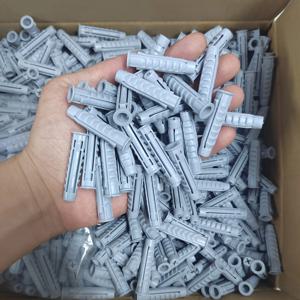 50개입 고강도 플라스틱 확장 플러그 - DIY 및 건설용 누수 방지 나사형 PE 파이프 플러그