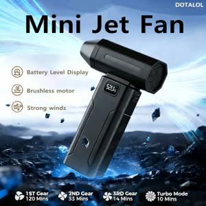 도탈롤크 2026 터보 제트 팬 블로워 (라이트 포함) 5단계 강력 에어 더스터 전동 에어 블로워 진공 미니 먼지 청소기 강력 풍력