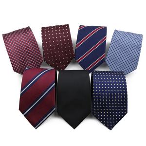 새로운 8cm 남성용 클래식 스트라이프 패션 실크 타이 자카드 직조 타이 비즈니스 웨딩 파티 데일리 수트 넥타이 액세서리 선물