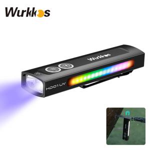 Wurkkos HD01 UV 다기능 EDC 손전등 1200 LM, 365nm UV 조명 흰색 90CRI LED 측면 RGB 조명 IP65 방수