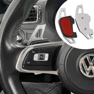 폭스바겐 골프 7 7.5 GTI MK7 GTE GTD RLINE 폭스바겐 폴로 시로코 제타 GLI용 자동차 스티어링 휠 패들 시프트 익스텐드 쉬프터 스티커