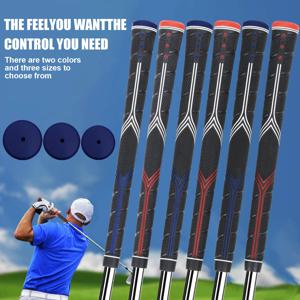 10Pcs 프리미엄 골프 그립 검정색 고무 미끄럼 방지 표준/중형/특대 3 크기 골프 클럽 그립 13 테이프 포함