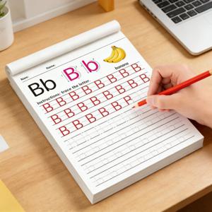 32페이지 어린이용 ABC 따라쓰기 글자 연습장 |   유아 학습 활동 손글씨 연습 책