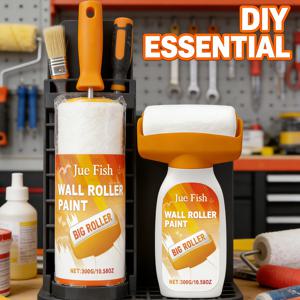 흰색 라텍스 페인트 벽 청소 수리용 수성 라텍스 페인트 벽 벗겨짐 낙서 수리용 건식벽 구멍 채우기 페인트 롤러 브러쉬