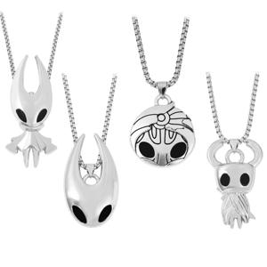 패션 게임 주얼리 액세서리, 홀로우 나이트 테마 목걸이, 인기 게임 실크 송 힙합 목걸이 액세서리