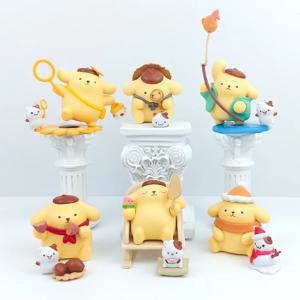 SS 핫 뉴 산리오 애니메이션 액션 포미포미 푸린 사계절 시리즈 블라인드 박스 피규어 서프라이즈 백 컬렉션 모델 장난감 선물