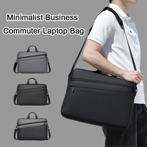 미니멀리스트 비즈니스 통근용 노트북 가방 15.6인치/17인치 남성용 노트북 토트백 방수 경량 남성용 싱글 숄더 브리프백