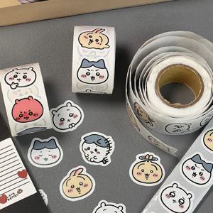 치이카와 만화 롤 스티커 하치와레 우사기 스티커 고급스러운 장식 귀여운 학생 노트북 씰 스티커 노트북