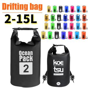 2L 3L 5L 10L 15L 방수 드라이 백 수영 가방 접이식 비치 수납 팩 카약 래프팅 트레킹 플로팅 워터 새크 백
