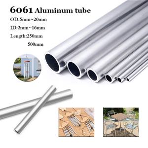 1pcs 6061 알루미늄 튜브 파이프 중공 합금 알루미늄 파이프 샤프트 슬리브 폴 OD8 ~ 20mm ID 2 ~ 16mm 스트레이트 라운드 알루미늄 합금 튜브
