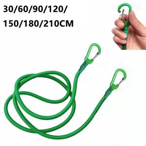 후크와 루프가 있는 멀티 사이즈 헤비 듀티 탄성 로프 휴대용 수하물 바인딩 로프 낚시 보트 자전거 로프