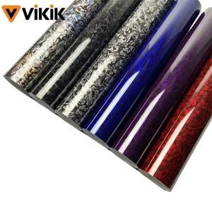 자동차 스티커 PET 단조 카본 파이버 색상 변경 비닐 필름 자동차 액세서리 자동차 오토바이 자가 접착 데칼