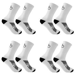 1/4쌍 중간 길이 튜브형 속건 통기성 및 내마모성 스포츠 양말 로드 자전거 양말 야외 레이싱 사이클링 양말