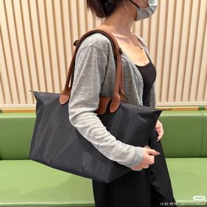 여성용 Y2K 접이식 토트백 클래식 여성용 토트백 친환경 방수 나일론 가방